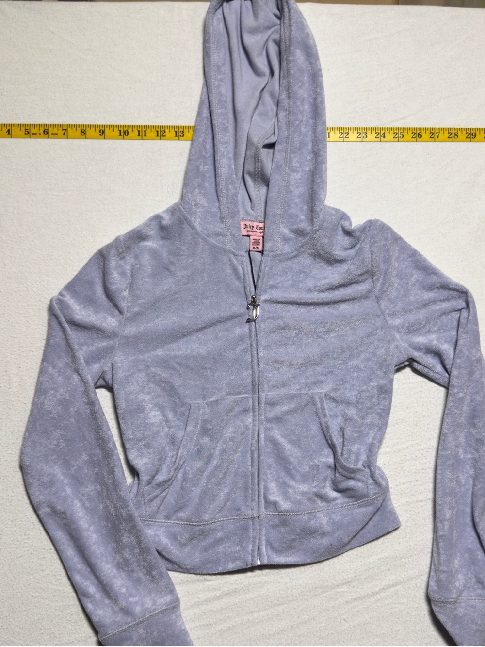 Juicy Couture Lavender Plush Zip Front Hoodie Jacket and sweats. Full set